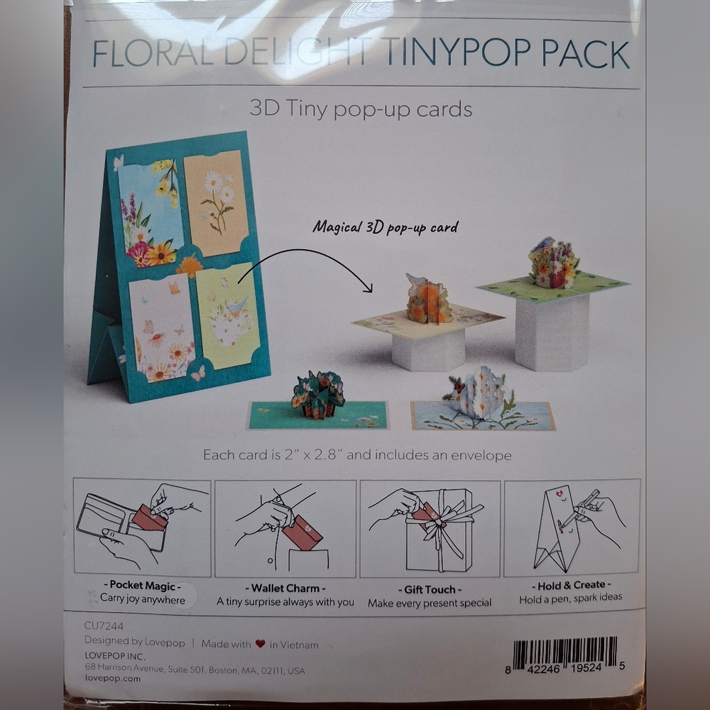 LovePop Floral Delight Tiny Pop Pack - 4pk